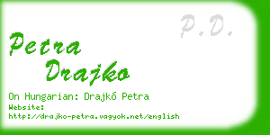 petra drajko business card